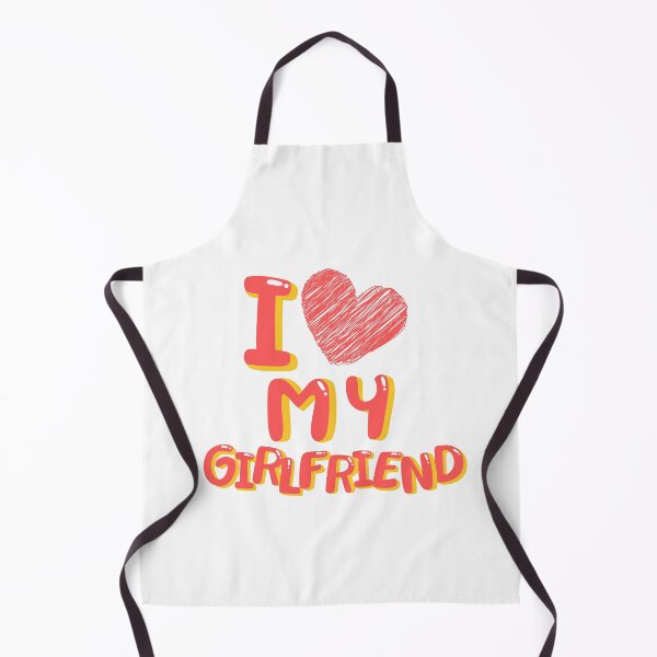 Item preview, I Love My Girlfriend Heart Balloons White designed and sold by Evolved-LovinIt.