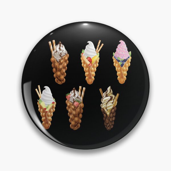 Item preview, Assorted Flavors Of Egg Bubble Waffle With Ice Cream designed and sold by Alicia Chee.