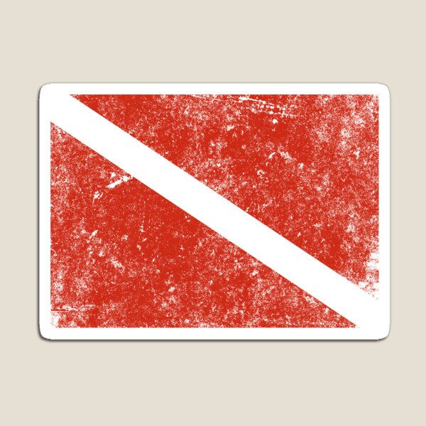 Item preview, Vintage Distressed Scuba Diving Flag designed and sold by banwa.