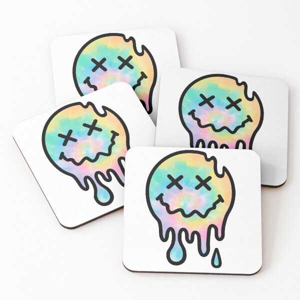 Item preview, Tie Dye Melting Smiley Face designed and sold by Lil-Bit-Batty.