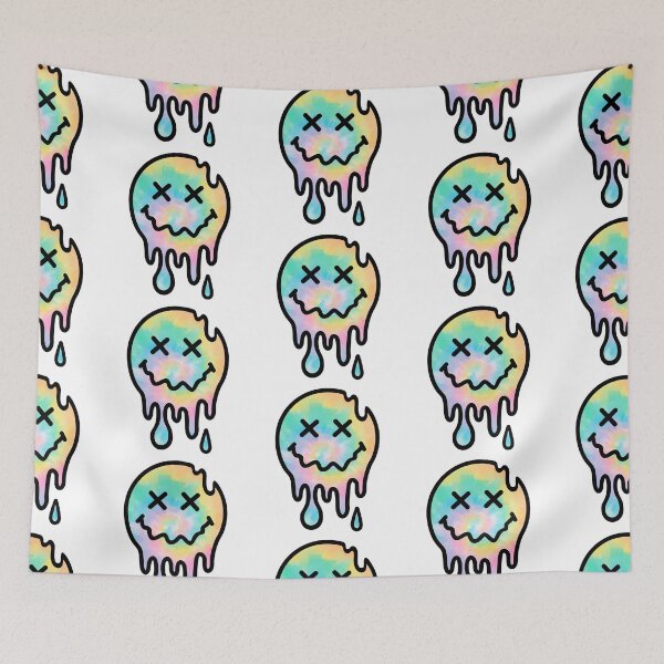 Item preview, Tie Dye Melting Smiley Face designed and sold by Lil-Bit-Batty.