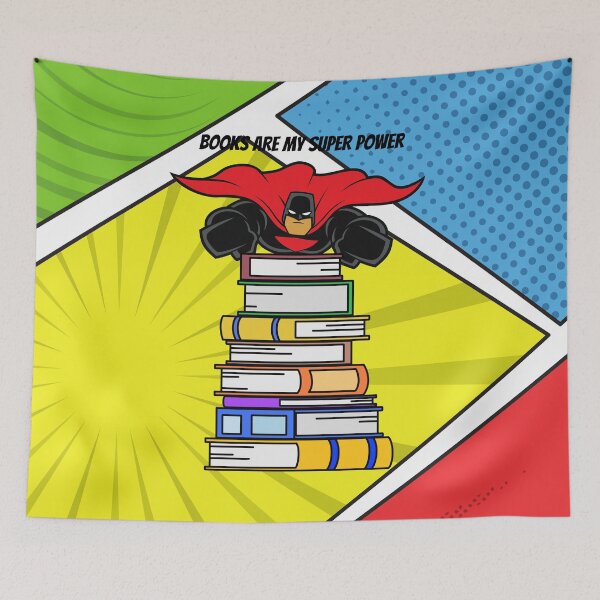 Item preview, Books Are My Superhero designed and sold by tmdaliggr.