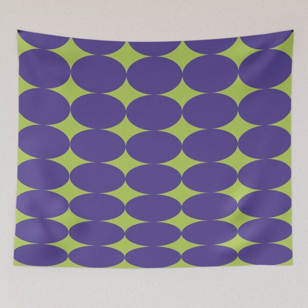 Aperçu de l'œuvre Copy of Retro Round Pattern - Green Purple créée et vendue par technicolorable_art.