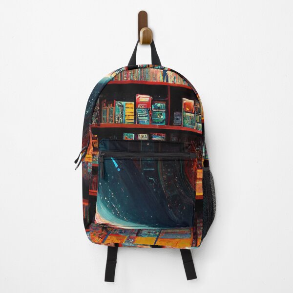 Item preview, Library in Space Abstract AI Generated Art designed and sold by MeAI-Art.
