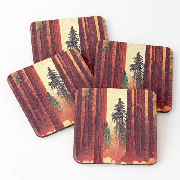 Artikelvorschau, Redwoods entworfen und verkauft von Retro Travel Design.