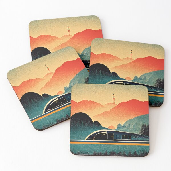 Item preview, Retro-futuristic Train designed and sold by Retro Travel Design.