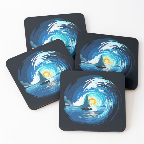 Item preview, Set Sail Ocean Waves designed and sold by GL Digital Artwork .