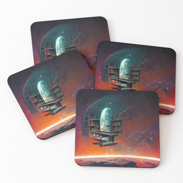 Item preview, Orbital Library Abstract AI Generated Art designed and sold by MeAI-Art.