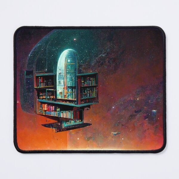 Item preview, Orbital Library Abstract AI Generated Art designed and sold by MeAI-Art.