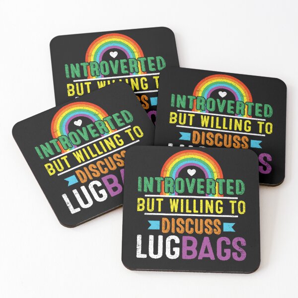 Item preview, Introverted, But Willing To Discuss Lug Bags designed and sold by Darly-Walker.