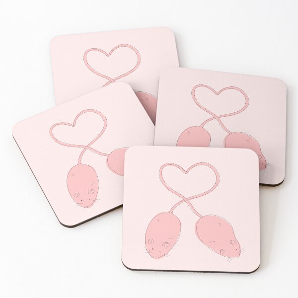 Item preview, Pink Rats Making A Heart  designed and sold by korlatte.