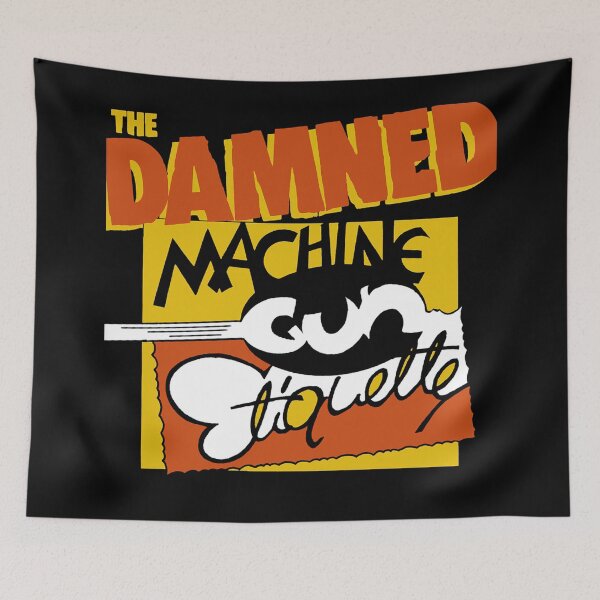 Item preview, The Damned machine gun etiquette designed and sold by CarolPedder56.