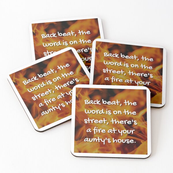 Item preview, Back beat, the word is on the street... Misheard Song Lyrics. designed and sold by JoseyMiles.