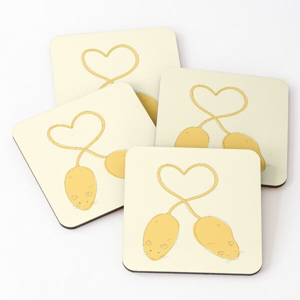Item preview, Yellow Rats Making A Heart  designed and sold by korlatte.