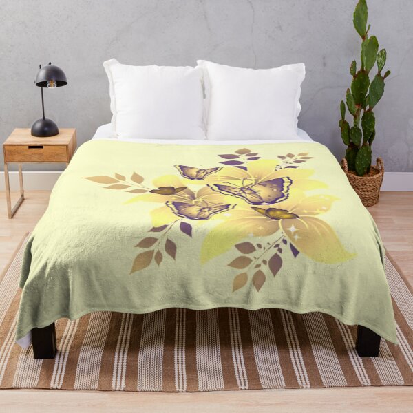 Artikelvorschau, Gelbe Schmetterlinge und Blumen-Design entworfen und verkauft von mbuz90.