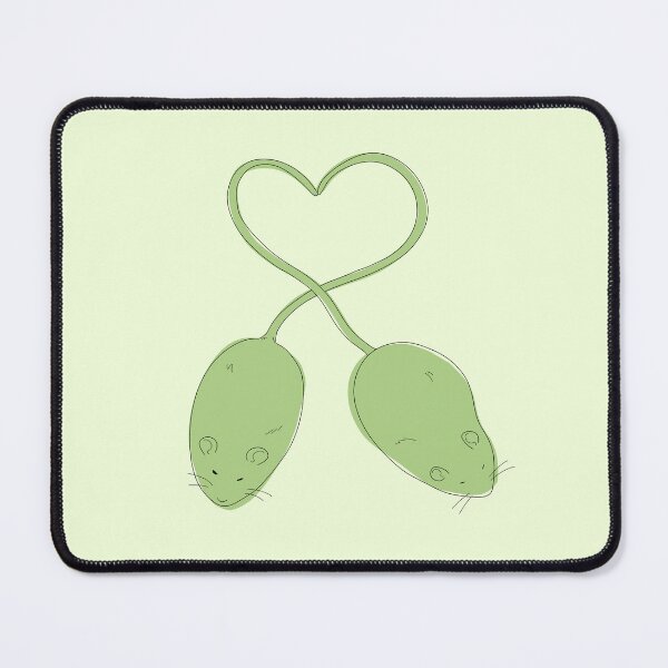 Item preview, Green Rats Making A Heart  designed and sold by korlatte.
