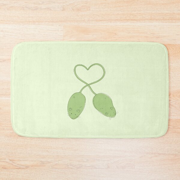 Item preview, Green Rats Making A Heart  designed and sold by korlatte.