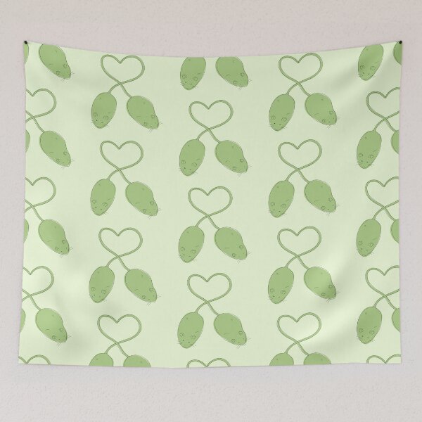 Item preview, Green Rats Making A Heart  designed and sold by korlatte.