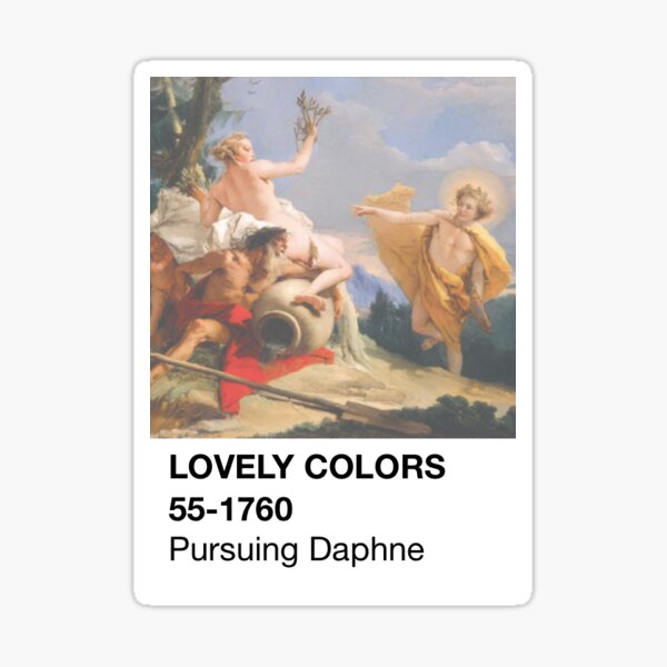 Color Swatch - Apollo Pursuing Daphne Sticker