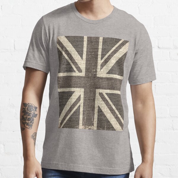 Item preview, Vintage Britain Flag Burlap Rustic Jute designed and sold by enhan.