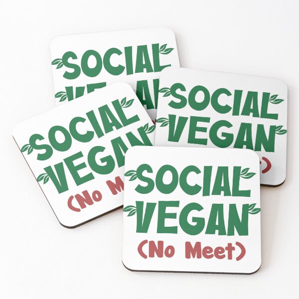 Item preview, Social Vegan (No meet) designed and sold by lunacarter.