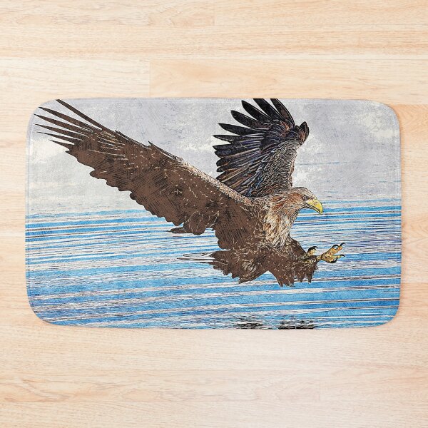 Item preview, White Tailed Eagle Hunting For Fish - Custom Pet Portrait Art Studio designed and sold by Custom Pet Portrait Art Studio.