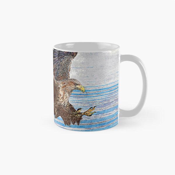 Item preview, White Tailed Eagle Hunting For Fish - Custom Pet Portrait Art Studio designed and sold by Custom Pet Portrait Art Studio.