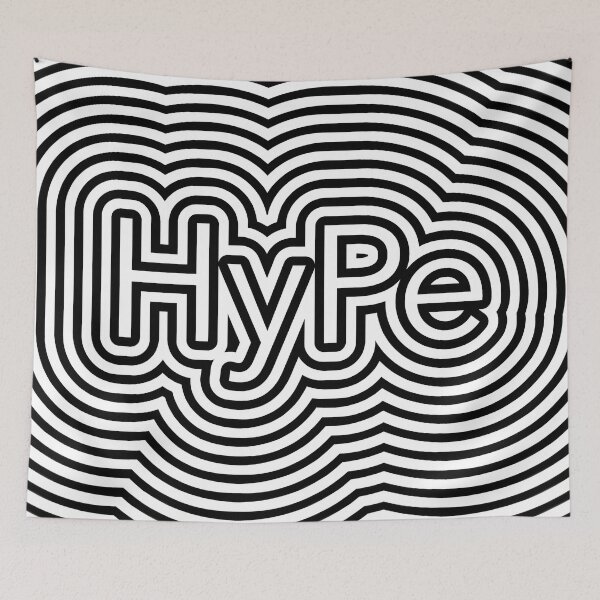 Item preview, Hype optical illusion op art black lines designed and sold by Popalt.