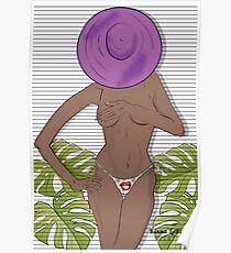 Big Hat x Boobies Poster