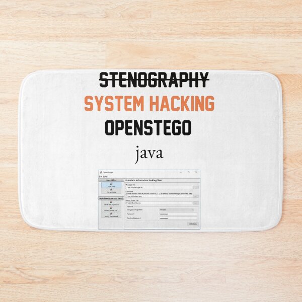 Item preview, OpenStego system hacking by steganography t-shirt | steganography t-shirt | hacking t-shirt  designed and sold by KARTICK DUTTA.