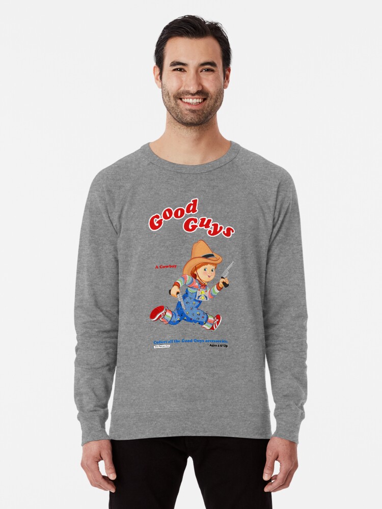 Good Guys Cowboy Child s Play Chucky Lightweight Sweatshirt for Sale by RG Love Redbubble