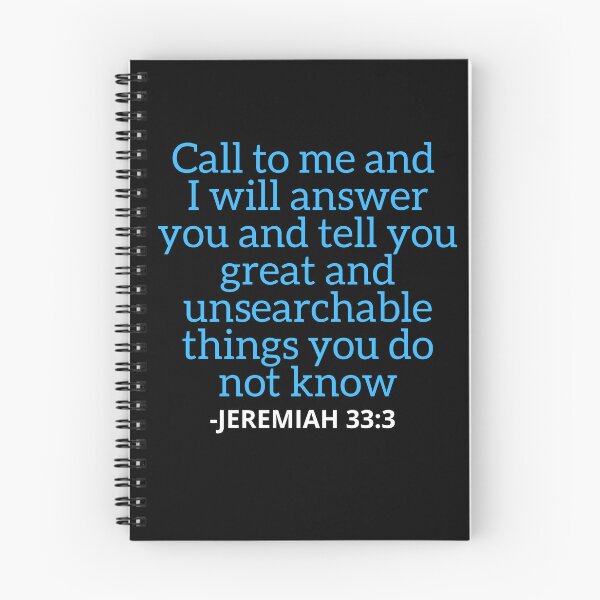 Item preview, Jeremiah 33:3 Bible Verse - Black designed and sold by ChristianStyles.