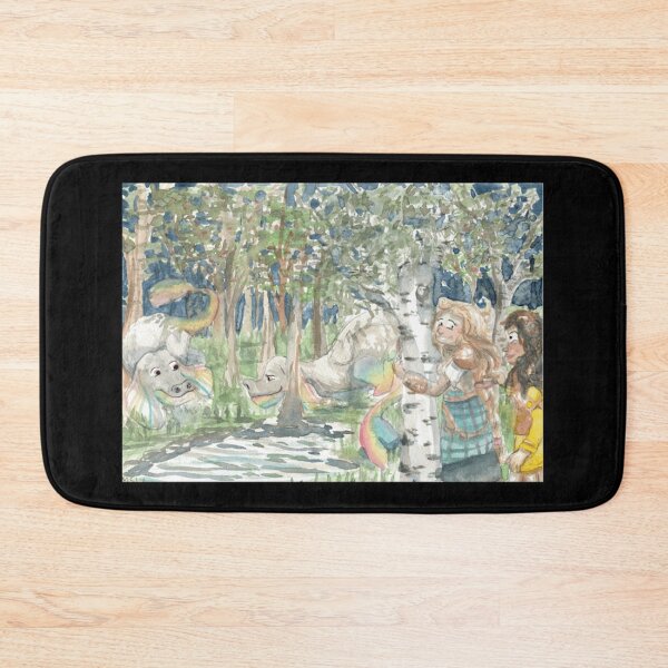 Item preview, Some dragons and dragon riders in a birch forest Classic  designed and sold by poissobaisha.