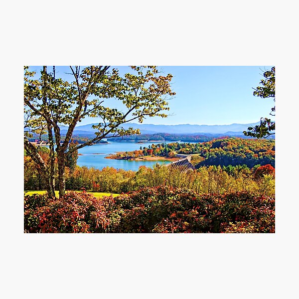 Douglas Dam And Reservoir Photographic Print