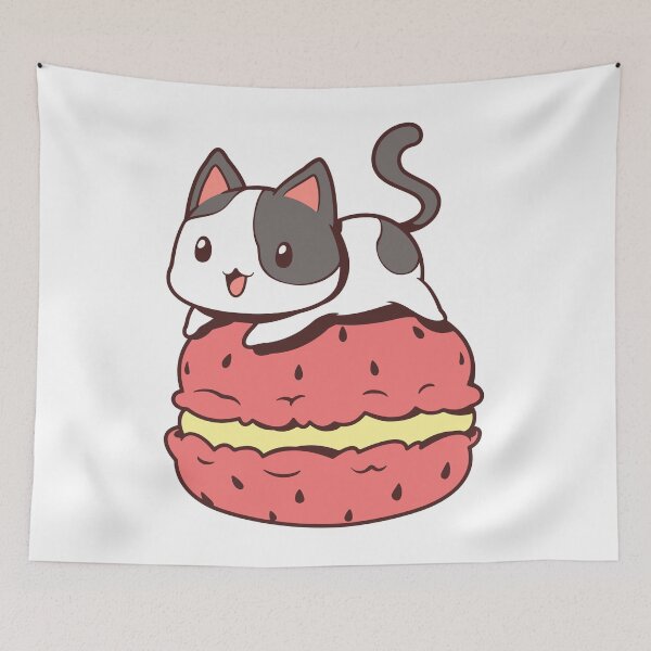 Item preview, cat making biscuits ~ cupcake baker cat lover ~ cute portrait  designed and sold by ENIGMAT-.