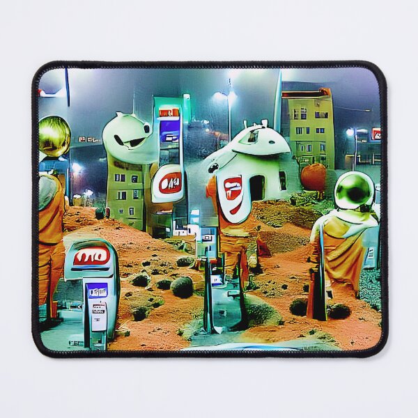 Item preview, Gas Station On Mars. Digital Transformation From WallsOfFame designed and sold by WallsOfFameAust.