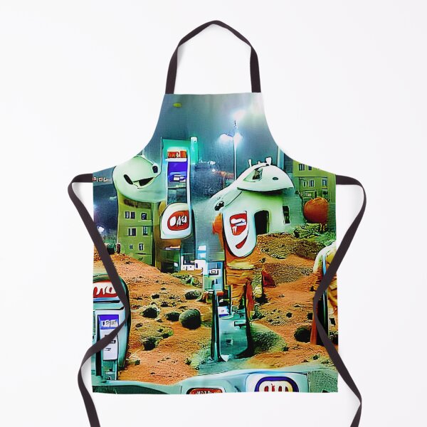 Item preview, Gas Station On Mars. Digital Transformation From WallsOfFame designed and sold by WallsOfFameAust.