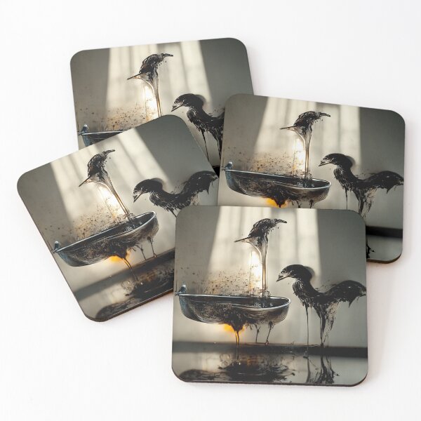 Item preview, Oily gloss black birds designed and sold by LassMagdalena.