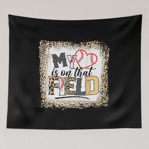 Item preview, My Heart Is On That Field Bleached Leopard Baseball Mom designed and sold by MichelSorour.