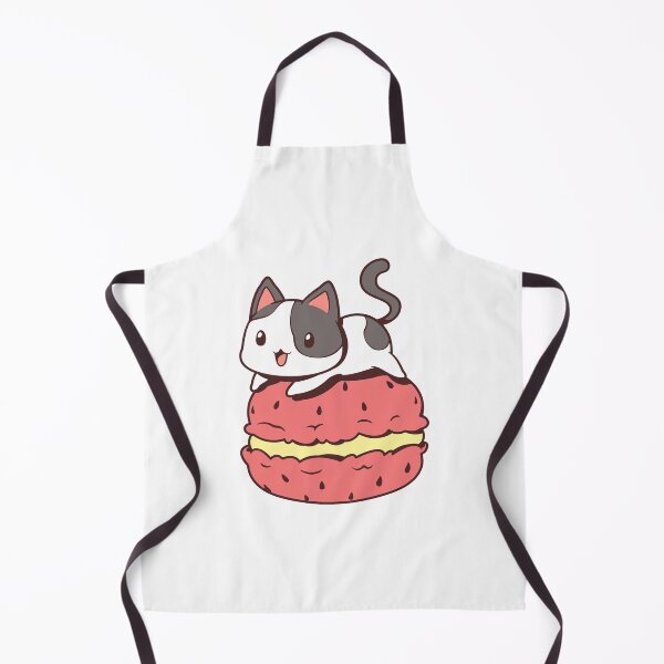 Item preview, cat making biscuits ~ cupcake baker cat lover ~ cute portrait designed and sold by ENIGMAT-.