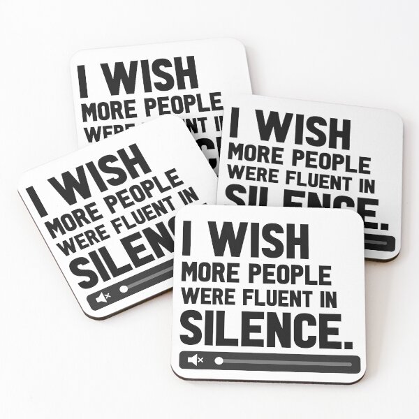 Item preview, I wish more people were fluent in silence designed and sold by lunacarter.