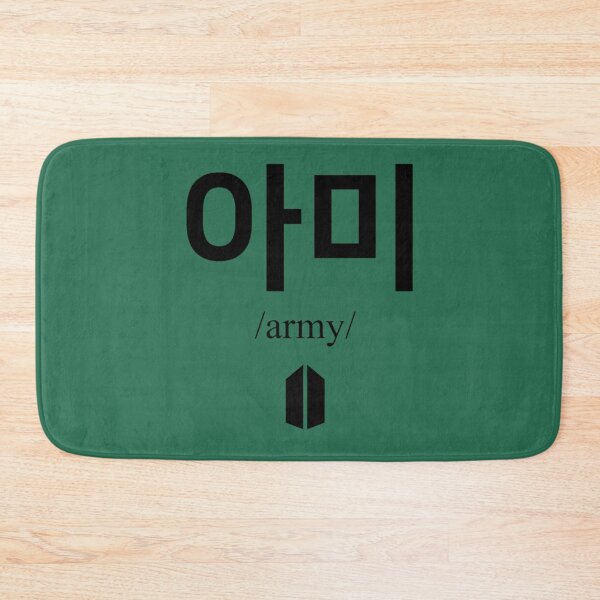 Item preview, army in Korean and logo   designed and sold by PurePrintTees.