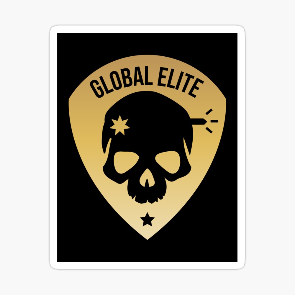 Csgo Global Elite Badge Headshot Canvas Print By Pixeptional Redbubble