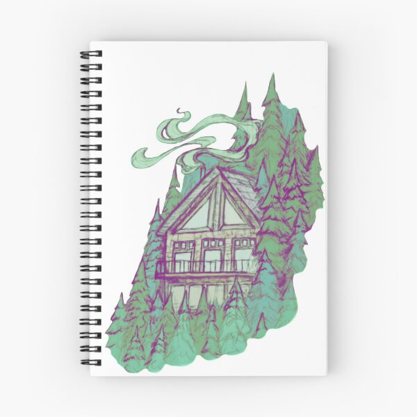 Item preview, Cabin in the Forest || Nature Illustration by Chrysta Kay designed and sold by chrystakay.