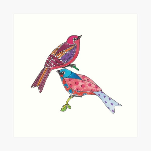 Birds of a Colour Art Print