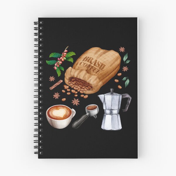 Item preview, Coffee Ingredients & Tools Set - Coffee Fruit, Coffee Beans, Caffe latte and Moka Pot designed and sold by Alicia Chee.