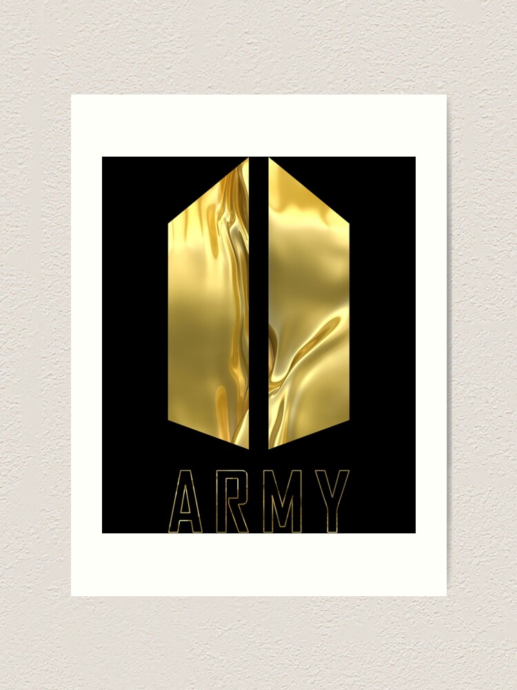 BTS Army Wings logo (liquid gold), K-pop merch