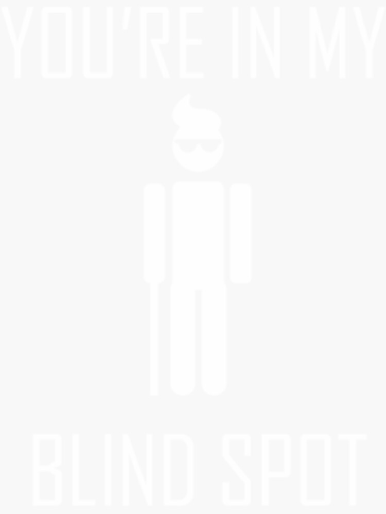 "Blind Vision Impairment Not Seeing Poor Eyesight" Sticker for Sale by