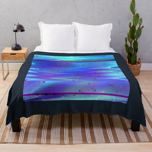 Item preview, Blue Glitch Art Pixels Vaporwave Aesthetic Analog designed and sold by VsFilipchenko.