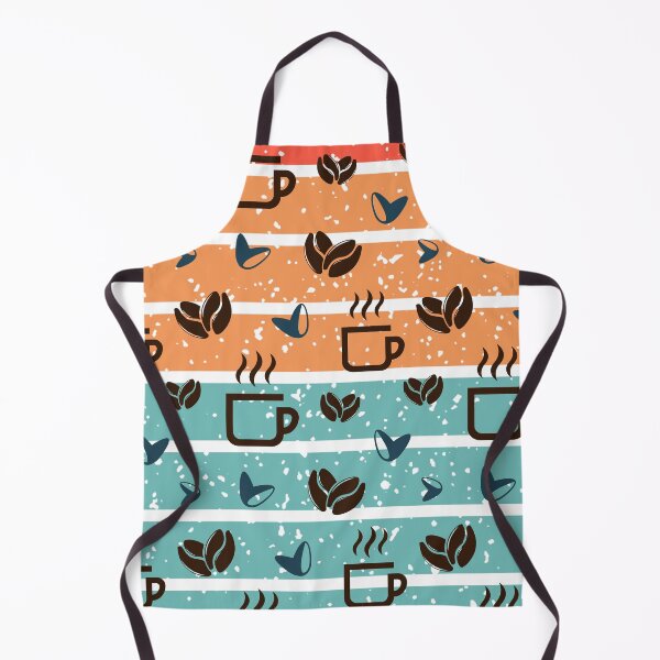 Item preview, Retro Coffee Cups and Beans Seamless Pattern designed and sold by Yellow Coffee.